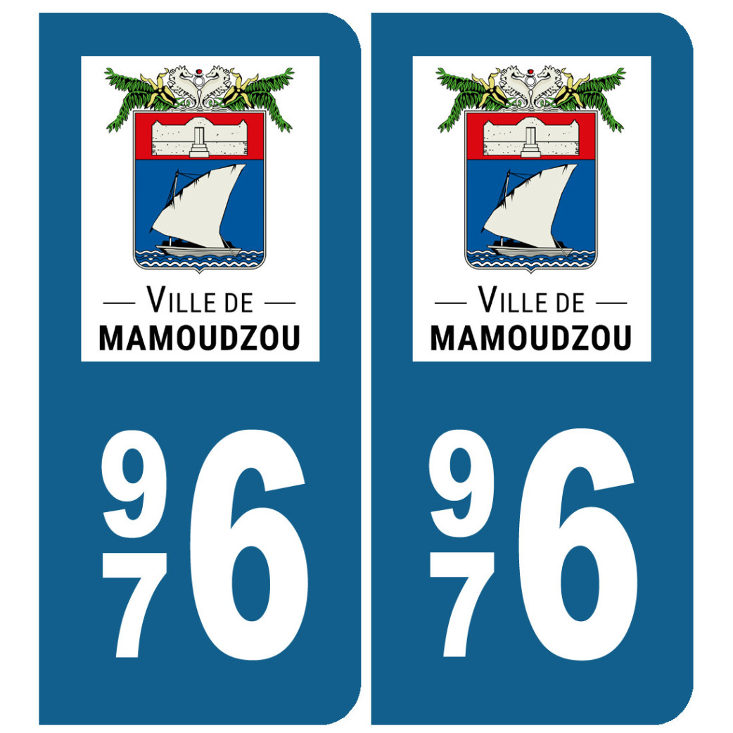 immatriculation Mamoudzou - Sticker/autocollant