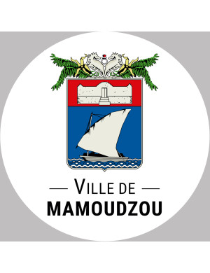Mamoudzou - 15x15cm - Sticker/autocollant