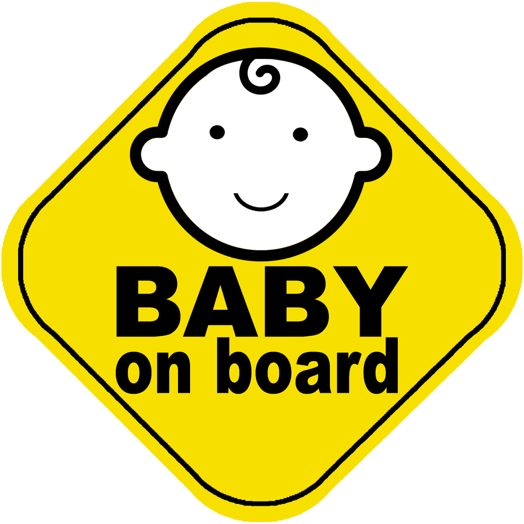 Baby on board - 10x10cm - Sticker/autocollant