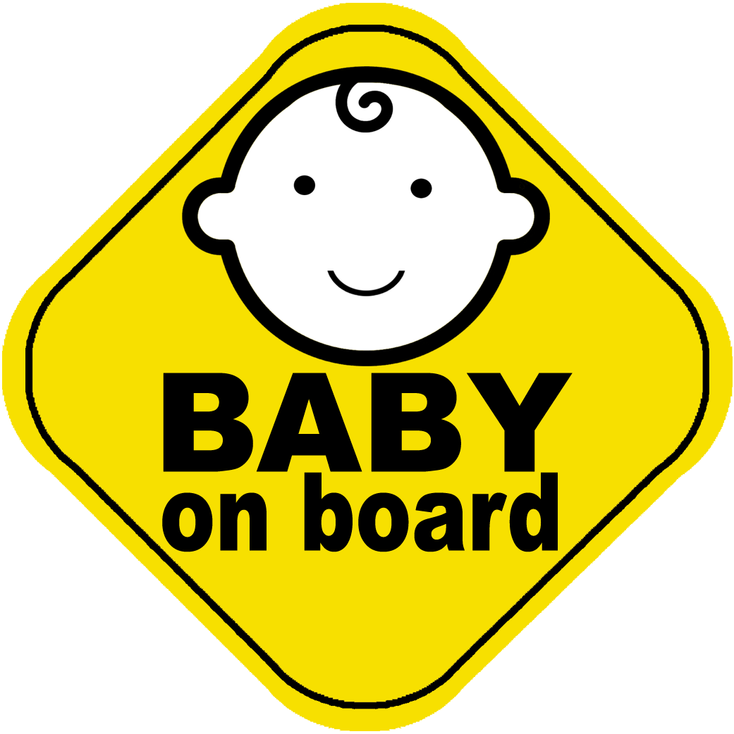 Baby on board - 10x10cm - Sticker/autocollant