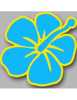 Repère fleur 4 - 10cm - Sticker/autocollant
