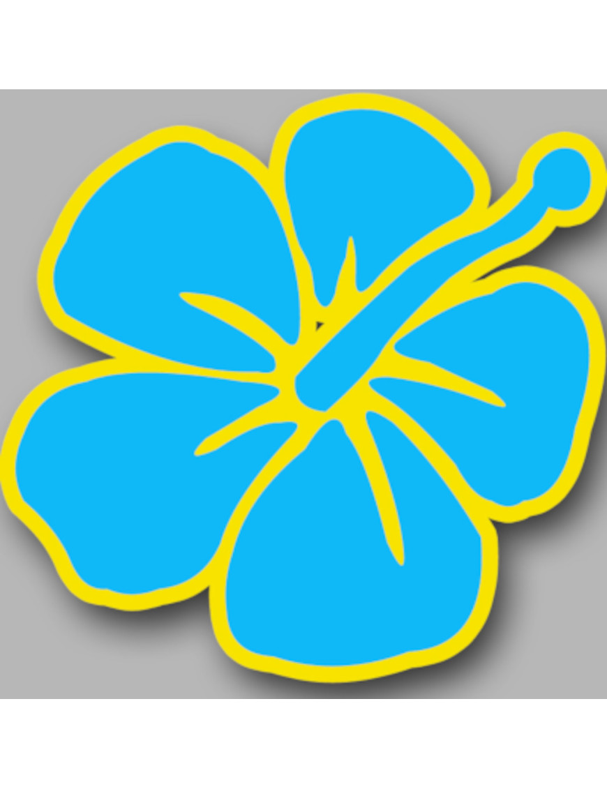 Repère fleur 4 - 10cm - Sticker/autocollant