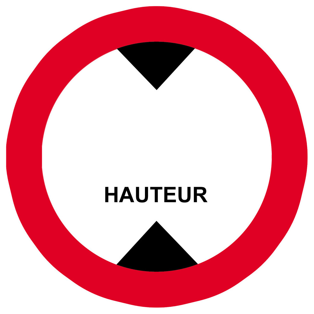 hauteur de passage à noter - 20cm - Sticker/autocollant