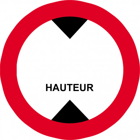 hauteur de passage à noter - 15cm - Sticker/autocollant hauteur de passage à noter - 15cm - Sticker/autocollant