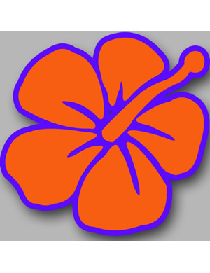 Repère fleur 5 - 10cm - Sticker/autocollant