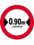 Largeur de passage 0.90m - 20cm - Sticker/autocollant