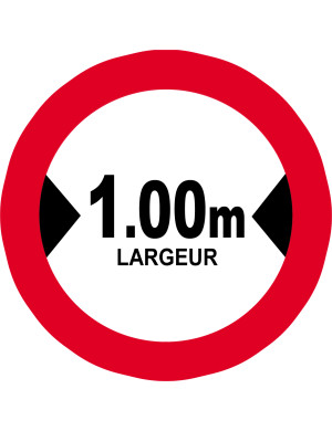 Largeur de passage 1.00m - 10cm - Sticker/autocollant