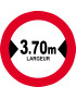 Largeur de passage 3.70m - 20cm - Sticker/autocollant