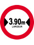 Largeur de passage 3.90m - 20cm - Sticker/autocollant