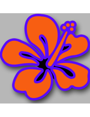 Repère fleur 10 - 10cm - Sticker/autocollant