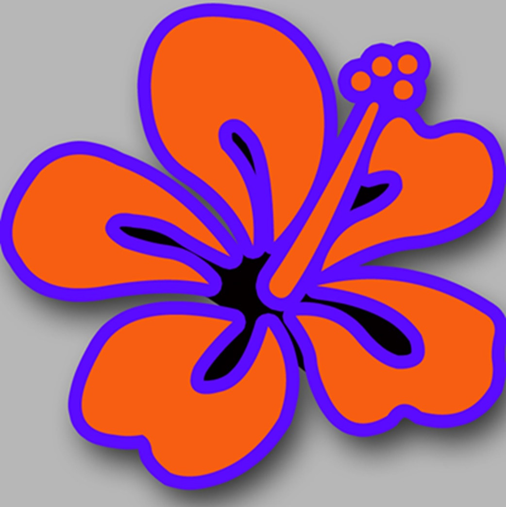 Repère fleur 10 (10x10cm) - Sticker/autocollant