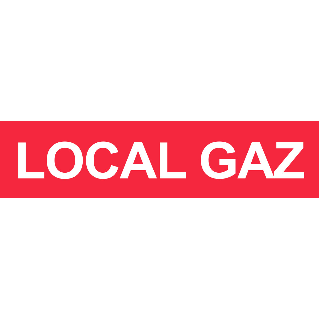 Local GAZ (15x3.5cm) - Sticker/autocollant