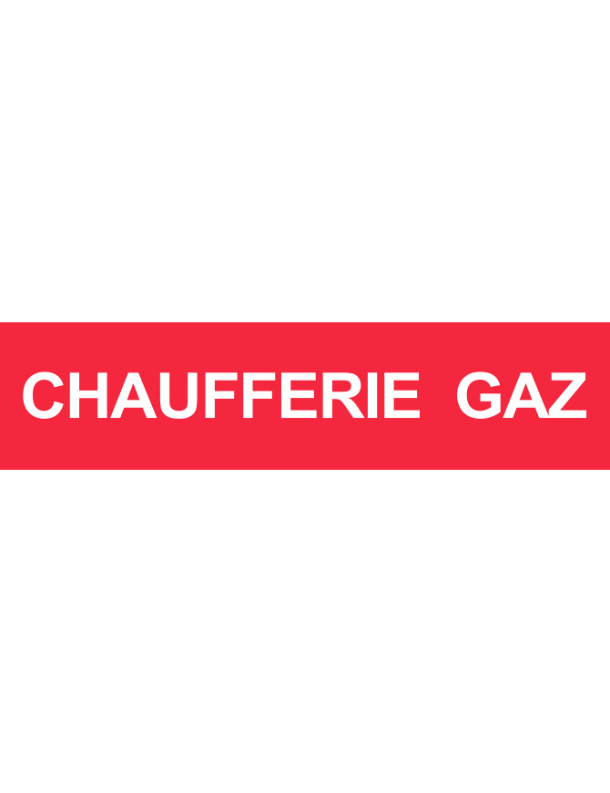 Local CHAUFFERIE GAZ (15x3.5cm) - Sticker/autocollant Local CHAUFFERIE GAZ (15x3.5cm) - Sticker/autocollant