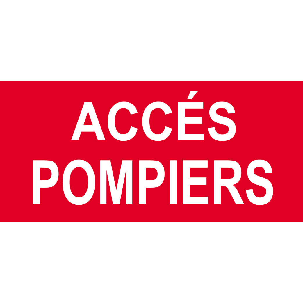 Accès pompiers - 15x7cm - Sticker/autocollant