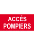 Accès pompiers - 15x7cm - Sticker/autocollant