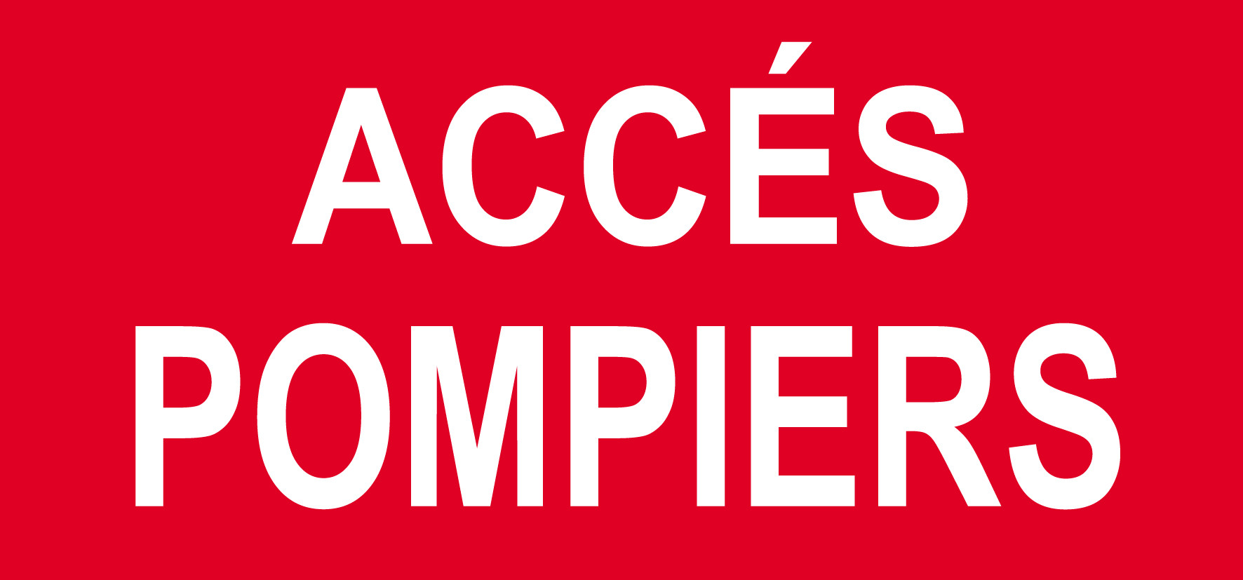 Accès pompiers - 10x4.5cm - Sticker/autocollant