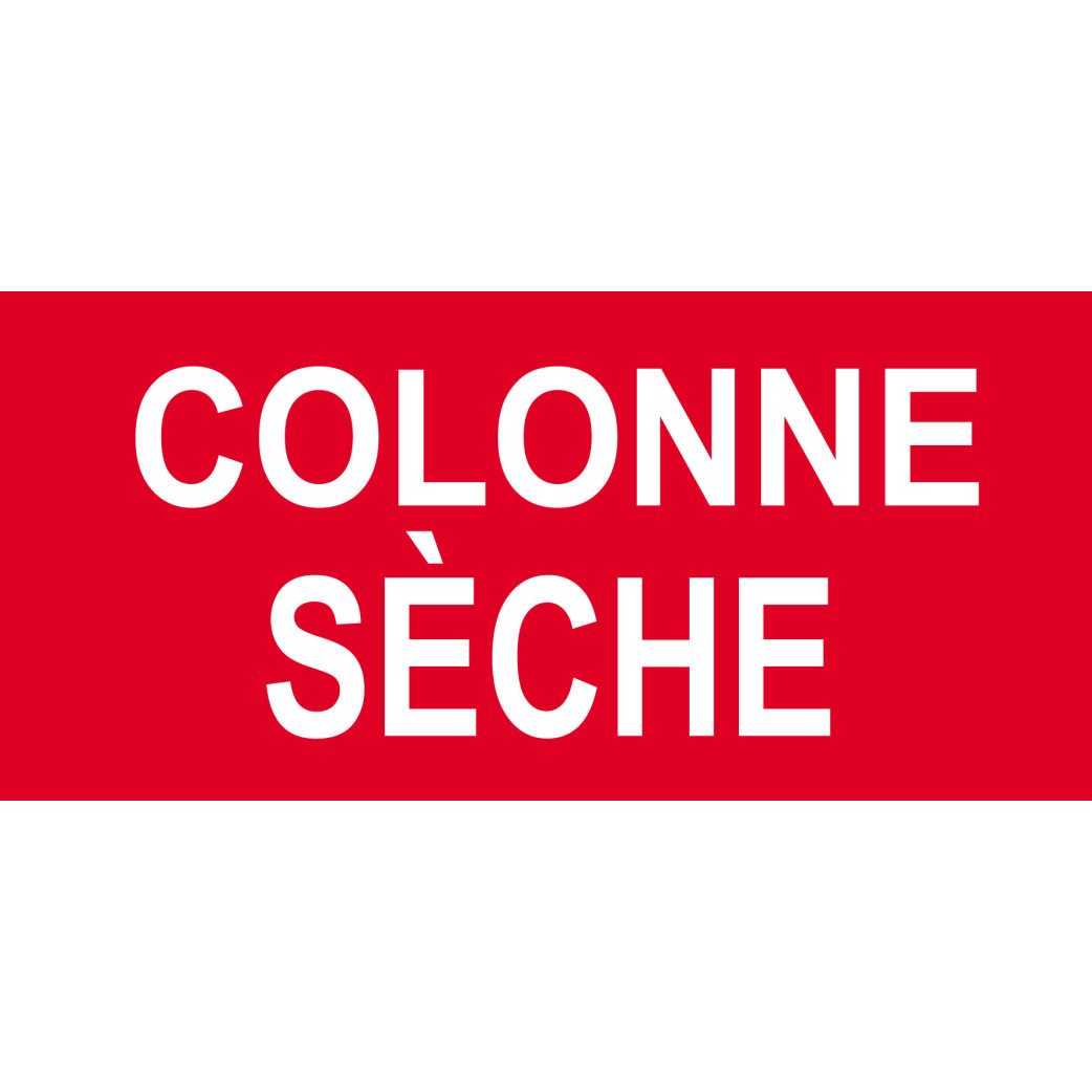 Colonne sèche - 20x9.2cm - Sticker/autocollant