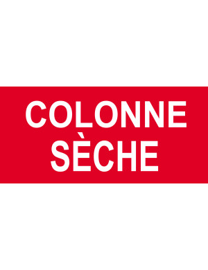Colonne sèche - 10x4.5cm - Sticker/autocollant