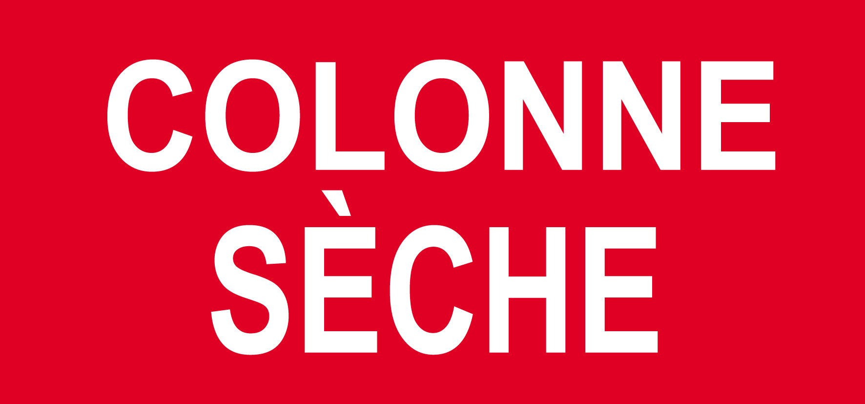 Colonne sèche - 10x4.5cm - Sticker/autocollant