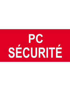 Pc sécurité copier - 10x4.5cm - Sticker/autocollant