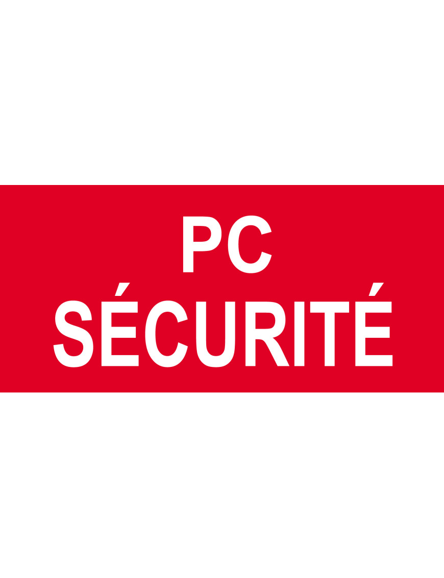 Pc sécurité copier - 10x4.5cm - Sticker/autocollant
