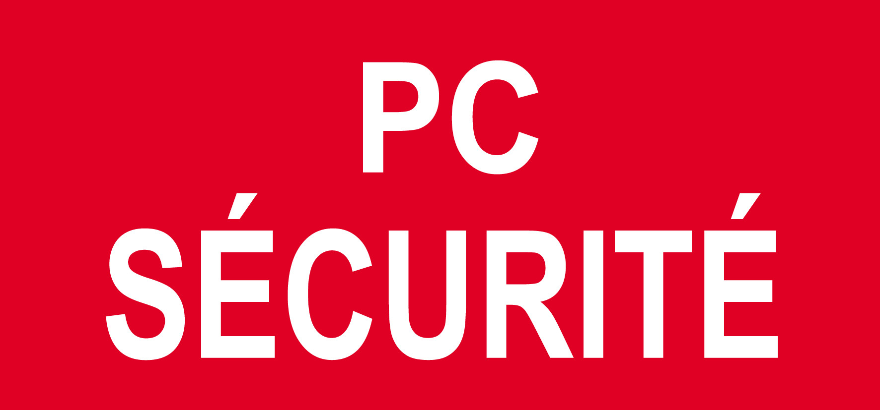 Pc sécurité - 10x4.5cm - Sticker/autocollant