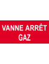 Vanne arrêt gaz - 20x9.2cm - Sticker/autocollant
