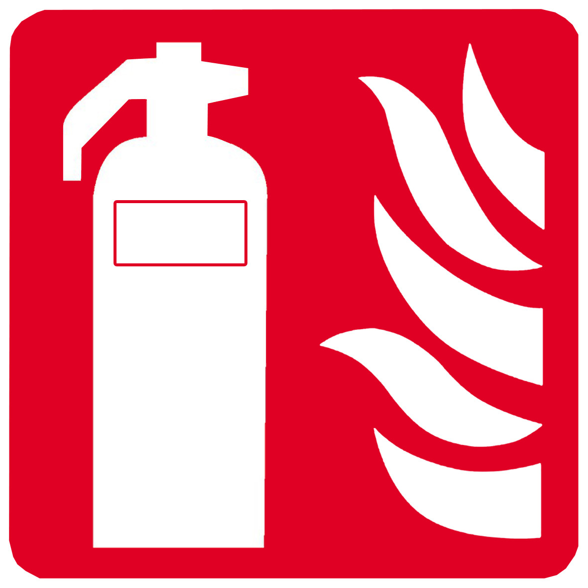 Équipement extincteur d'incendie (20cm) - Sticker/autocollant