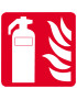 Équipement extincteur d'incendie (15cm) - Sticker/autocollant