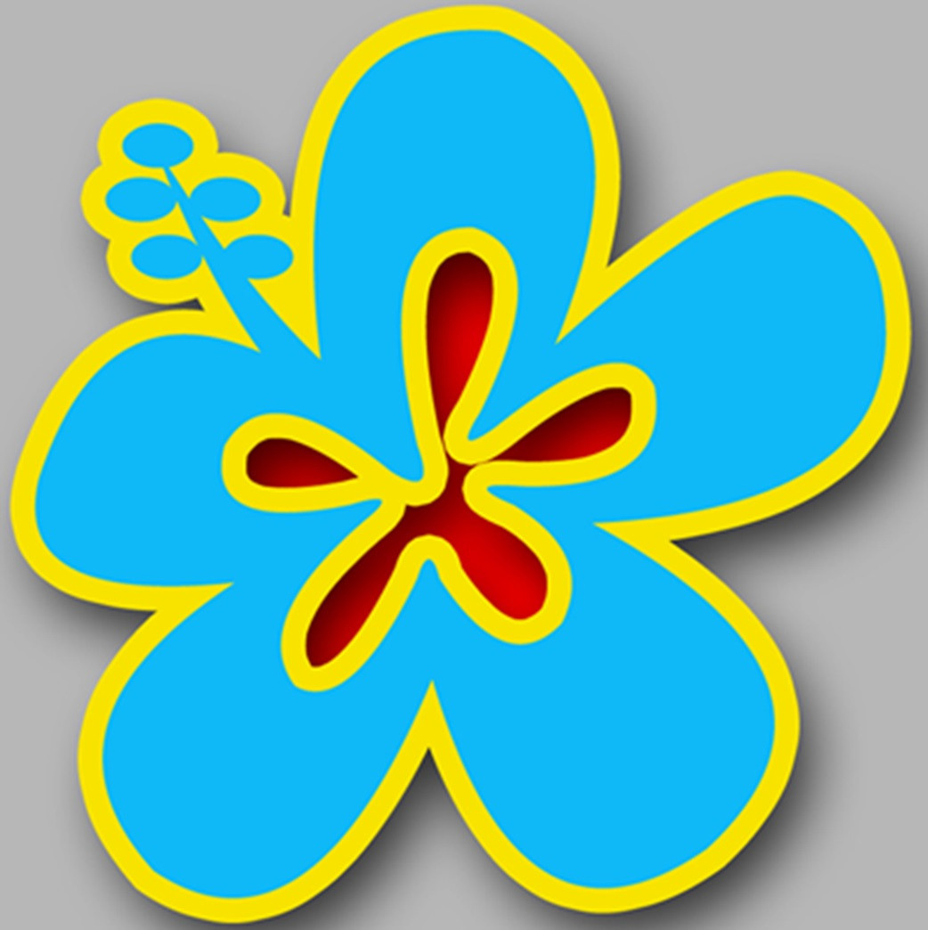 Repère fleur 19 (10cm) - Sticker/autocollant