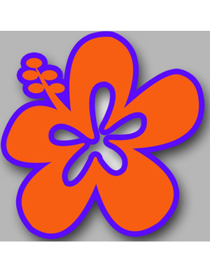 Repère fleur 20 - 10cm - Sticker/autocollant