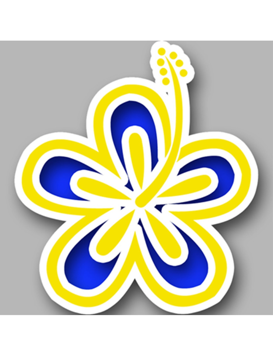 Repère fleur 23 - 10cm - Sticker/autocollant