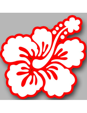 Repère fleur 26 - 10cm - Sticker/autocollant
