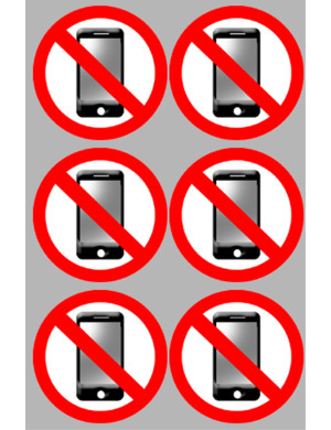 éteindre son smartphone (6fois 5cm) - Sticker/autocollant