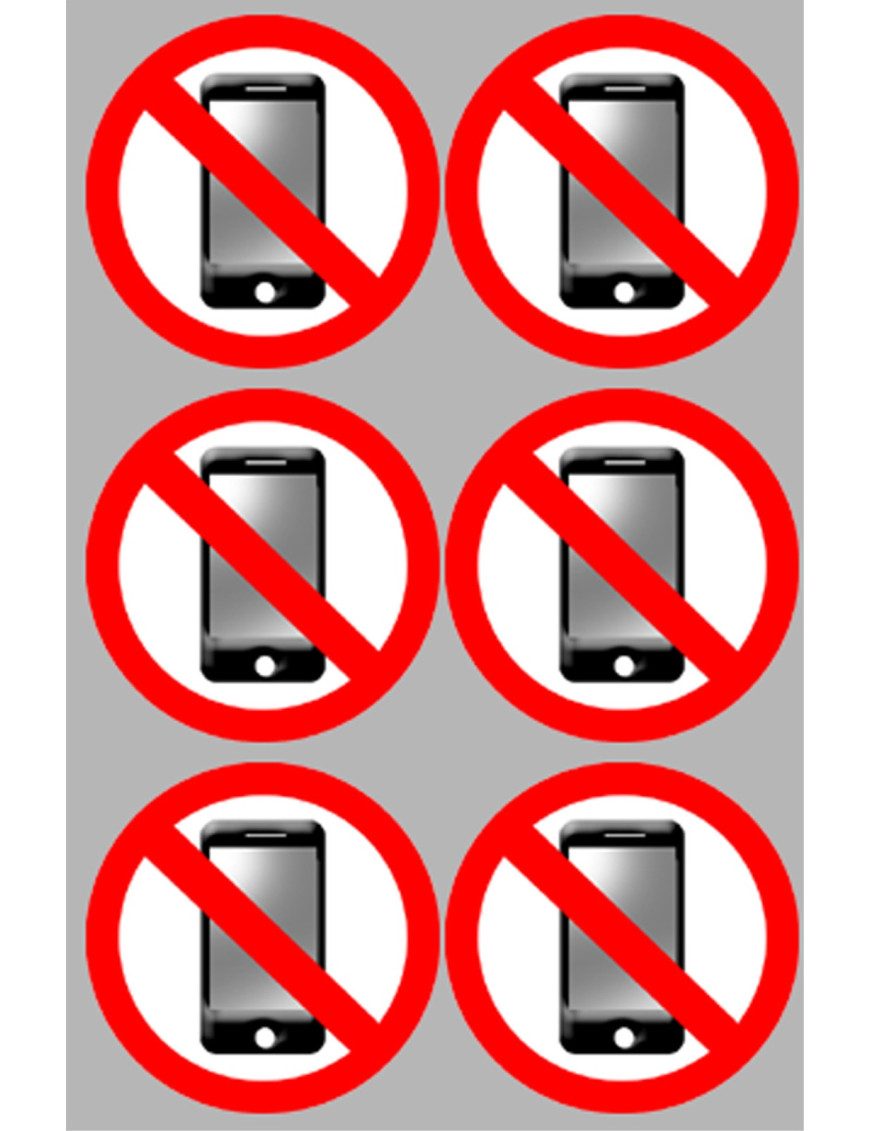 éteindre son smartphone (6fois 5cm) - Sticker/autocollant