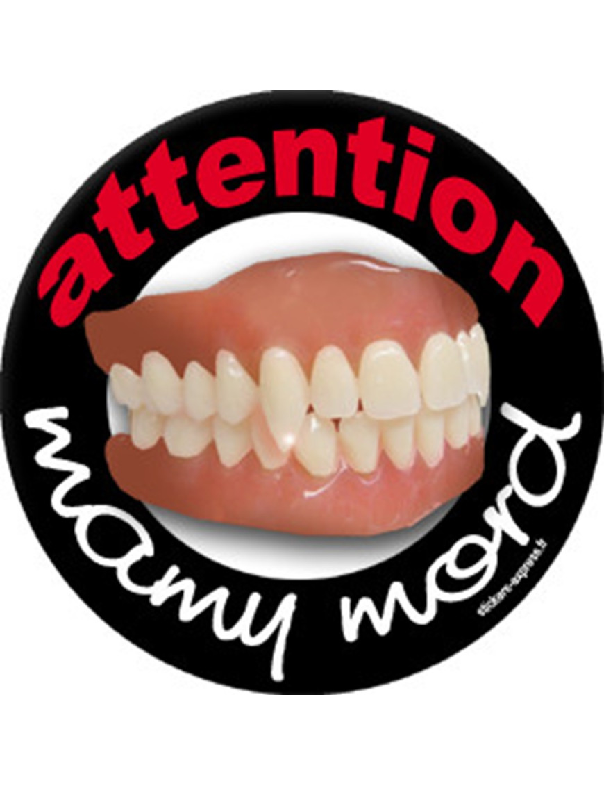 Mamy mord (20x20cm) - Sticker/autocollant