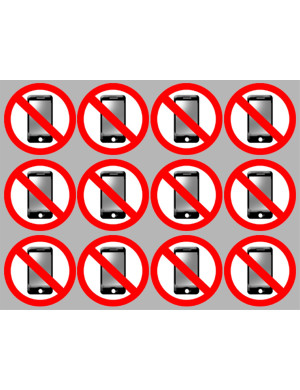 éteindre son smartphone (12fois 5cm) - Sticker/autocollant