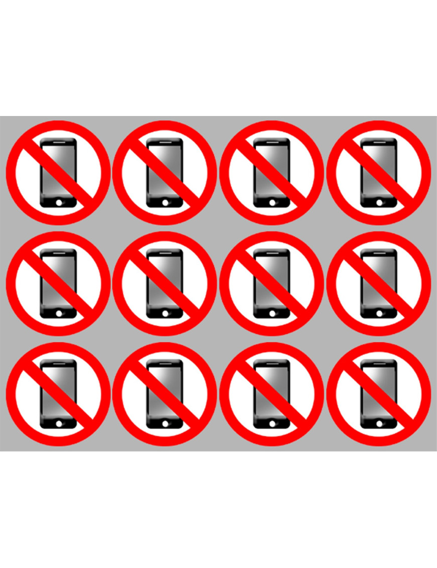 éteindre son smartphone (12fois 5cm) - Sticker/autocollant