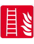 échelle d'incendie (15cm) - Sticker/autocollant