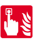 Point d'alarme incendie (15cm) - Sticker/autocollant