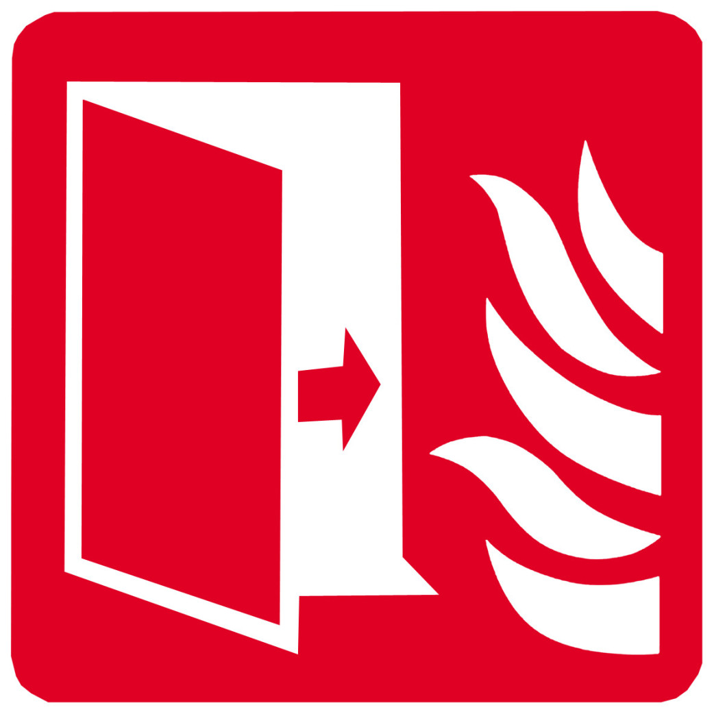 Porte coupe feu (15cm) - Sticker/autocollant