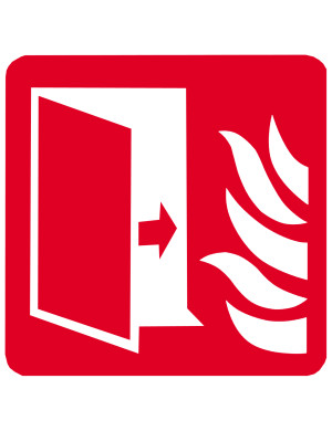 Porte coupe feu (15cm) - Sticker/autocollant