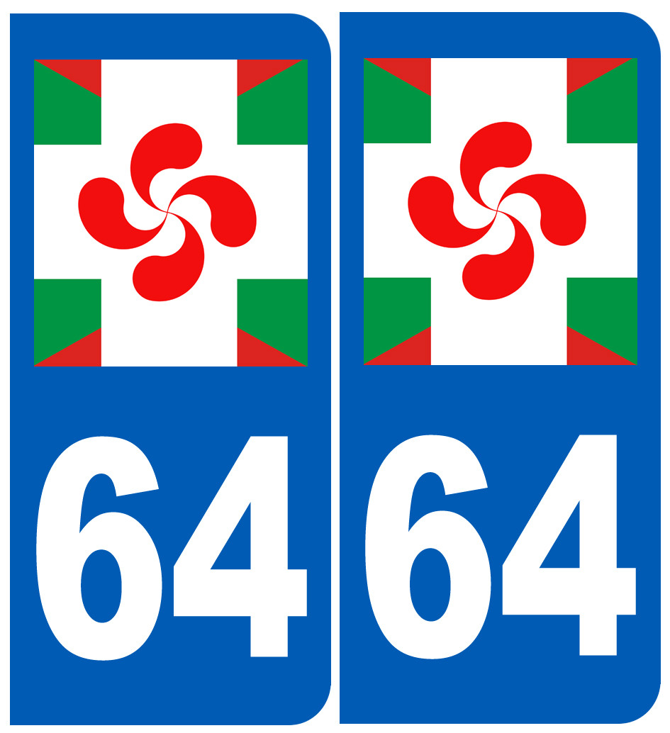 immatriculation basque - Sticker/autocollant