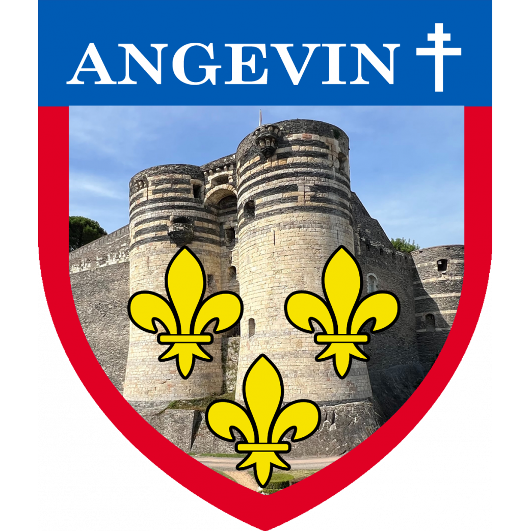 Angevin Croix d'Anjou - 20x17cm - Sticker/autocollant