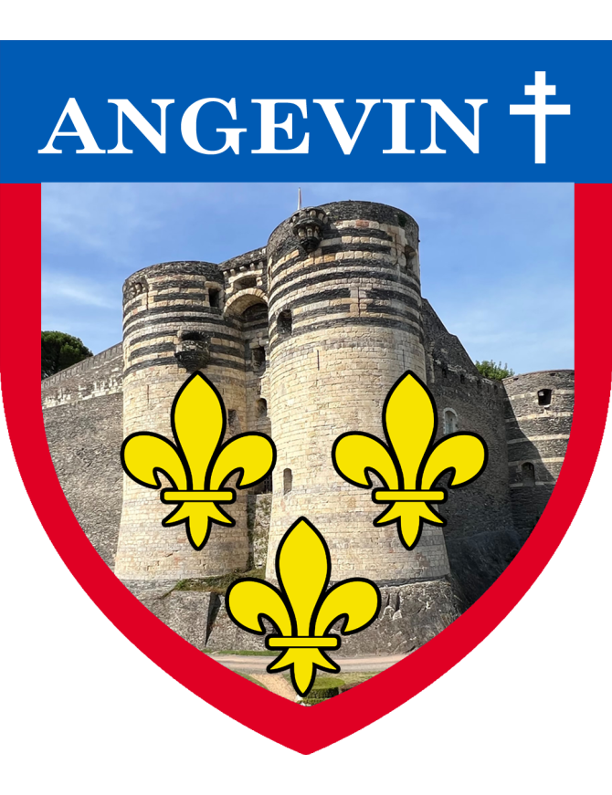 Angevin Croix d'Anjou - 20x17cm - Sticker/autocollant Angevin Croix d'Anjou - 20x17cm - Sticker/autocollant