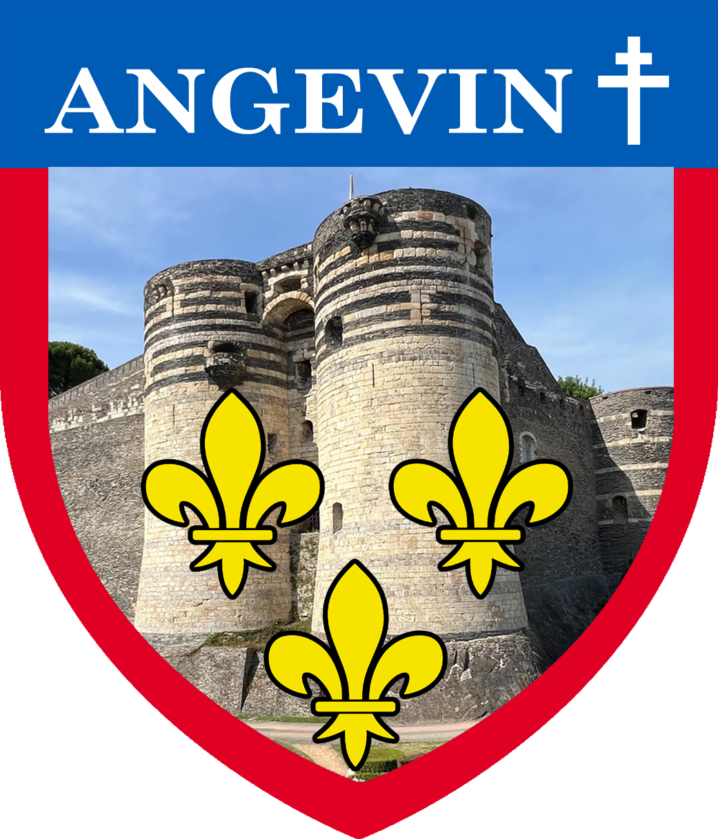 Angevin Croix d'Anjou - 10x8.5cm - Sticker/autocollant