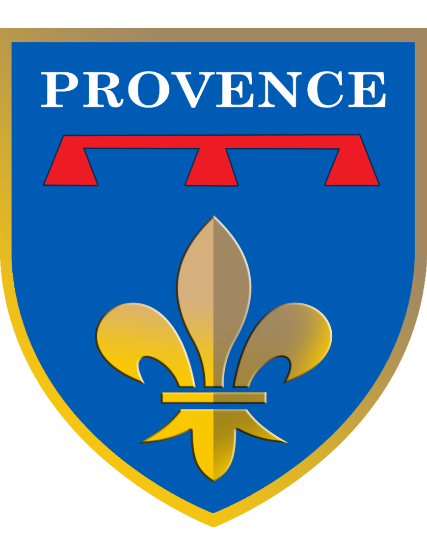 Blason de la Provence - 29x24.8cm - Sticker/autocollant