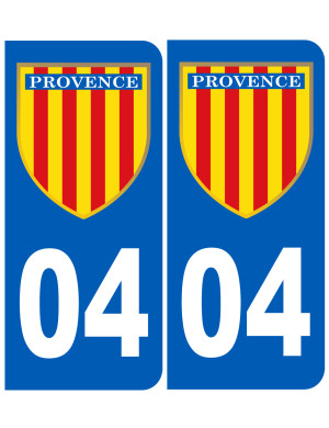Immatriculation Provence 04 Alpes-de-Haute-Provence - Sticker/autocollant