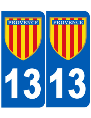 Immatriculation Provence 13 Bouches du Rhône - Sticker/autocollant