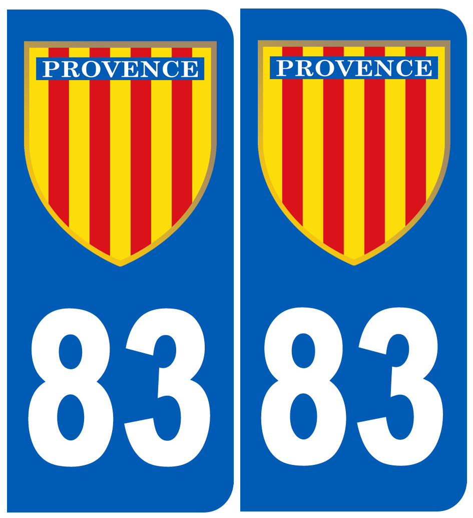Immatriculation Provence 83 Var - Sticker/autocollant